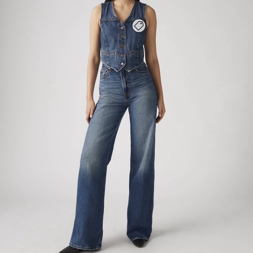 NWT Levi's Ribcage Wide Leg Polar Perimeter
